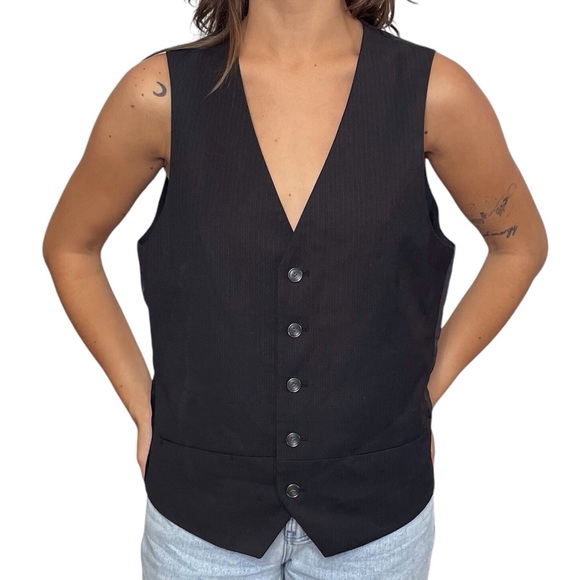 Y2K Pinstriped Vest - Picture 1 of 6